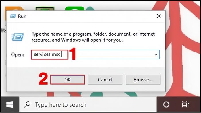 Khắc phục lỗi 0x80070035 - Kiểm tra dịch vụ TCP/IP NetBIOS Helper, bước 1