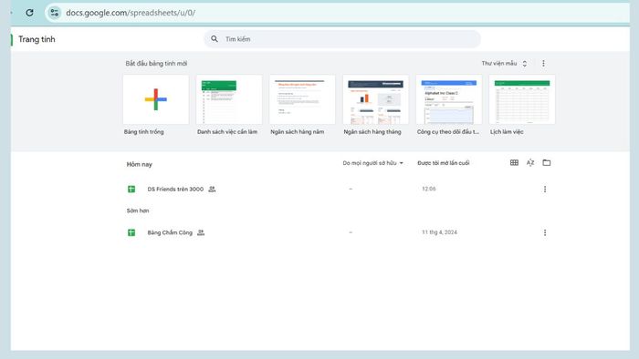 Hướng dẫn mở Google Apps Script từ Google Sheets - Bước 1
