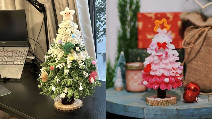 Hướng dẫn tạo cây thông Noel từ dây thép đơn giản
