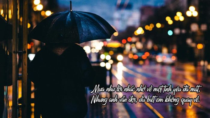 Thơ thất tình cho những ngày mưa u buồn