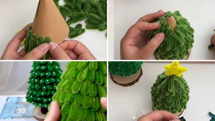 Hướng dẫn làm cây thông Noel từ dây thép