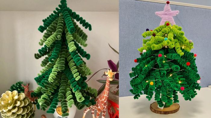 Hướng dẫn làm cây thông Noel từ dây kẽm dễ dàng