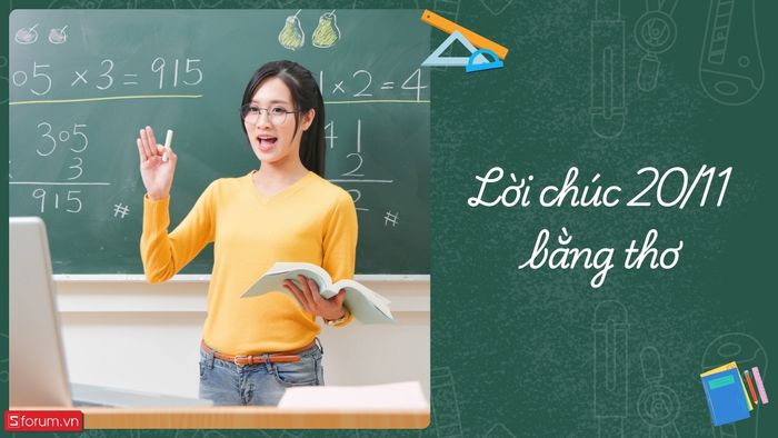 Lời chúc 20/11 qua những vần thơ