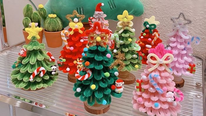 Hướng dẫn làm cây thông Noel bằng kẽm đơn giản