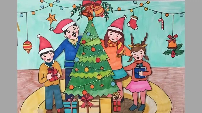 Những lưu ý quan trọng khi vẽ tranh Noel