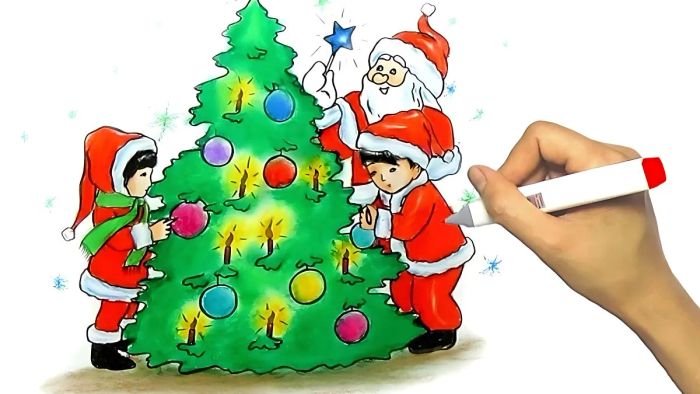 Tổng hợp những mẫu tranh Giáng Sinh nổi bật