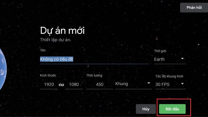 Hướng dẫn sử dụng Google Earth Studio - bước thứ 2