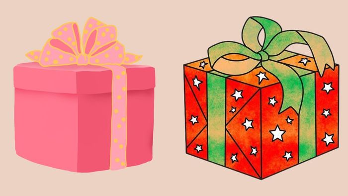Ý tưởng vẽ hộp quà Noel độc đáo và ấn tượng (Mẫu 6)