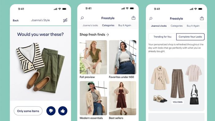 Stitch Fix là một ứng dụng phối đồ theo dáng người, mang đến những gợi ý phối hợp trang phục đa dạng và hợp thời.