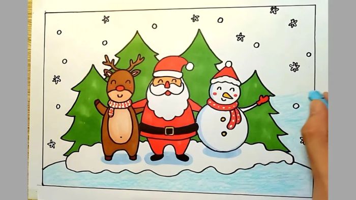Những mẫu tranh Noel đẹp nhất