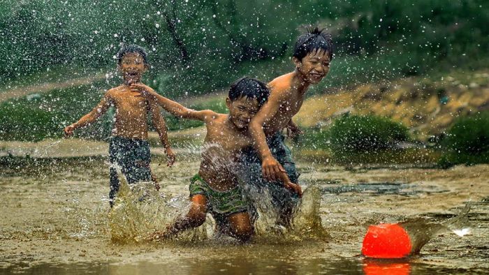Viết một bài văn miêu tả cơn mưa