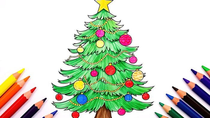 Bức tranh Noel đẹp rực rỡ và sống động