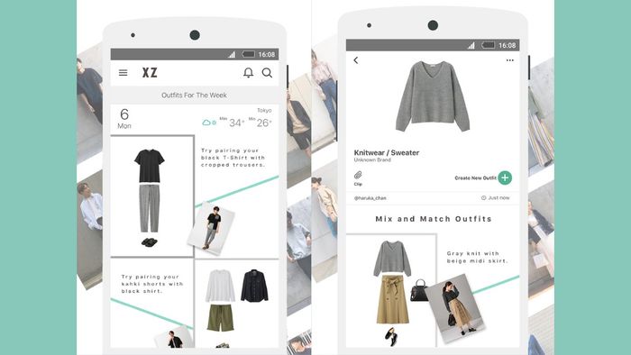XZ (Closet) - ứng dụng phối đồ phong cách Hàn Quốc