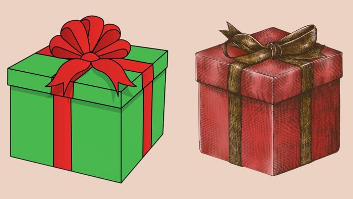 Gợi ý hình vẽ hộp quà Noel lung linh và tinh tế (Mẫu 8)