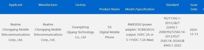 realme 14 Pro+ đã nhận được chứng nhận 3C