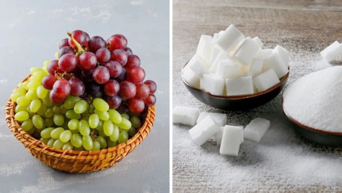 Chuẩn bị nguyên liệu làm mứt nho ăn kèm bánh mì