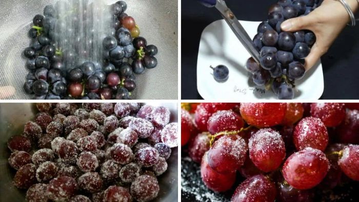 Cách làm mứt nho dẻo - Bước 2 (Hình minh họa)