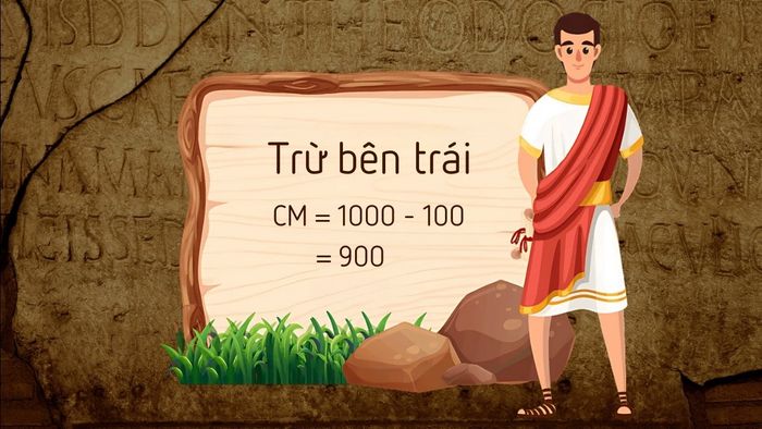 Quy tắc trừ khi ký tự đứng bên trái trong hệ thống số La Mã