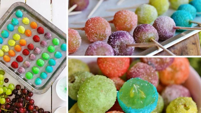 Cách thực hiện mứt nho cầu vồng bằng Gelatin bước 4 (Hình minh họa)