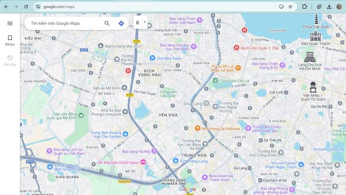 Hướng dẫn nhập tọa độ trên Google Maps qua điện thoại - Bước 1