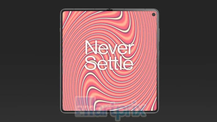 Mặt trước của OnePlus Open 2 có thiết kế ấn tượng, hứa hẹn đem lại trải nghiệm mới mẻ.