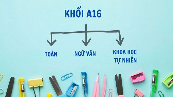Khối A16 có những môn thi gì?