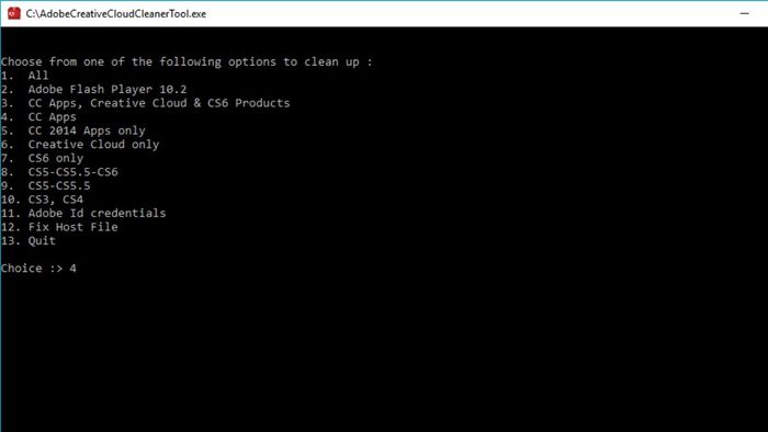 Adobe Creative Cloud Cleaner Tool
