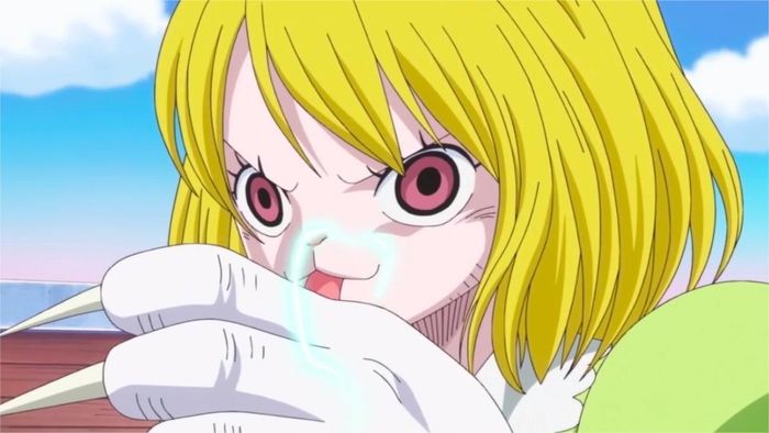 Carrot trong One Piece sở hữu một vũ khí đặc biệt – chiếc găng tay sắc bén, giúp cô chiến đấu linh hoạt và mạnh mẽ.