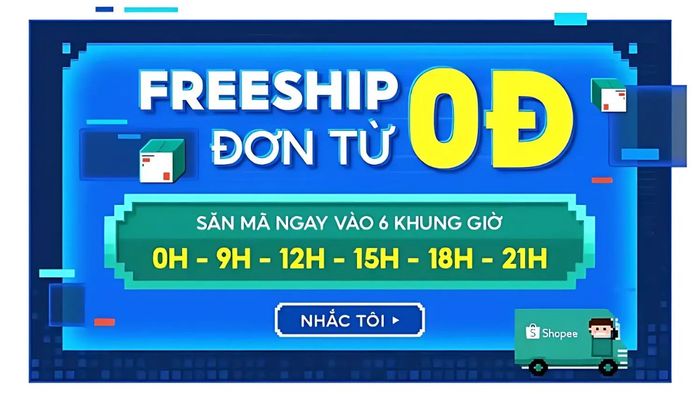 Sở hữu mã Freeship toàn sàn và mã Freeship 0Đ ngay hôm nay