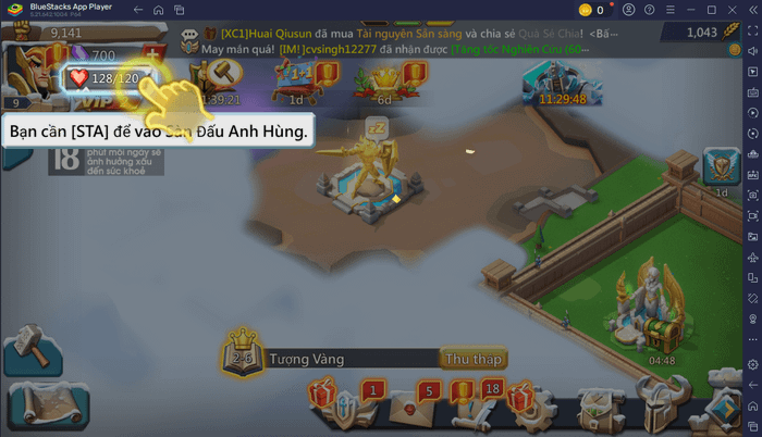 Hướng dẫn cho người mới chơi Lords Mobile - Gamota trên PC với BlueStacks