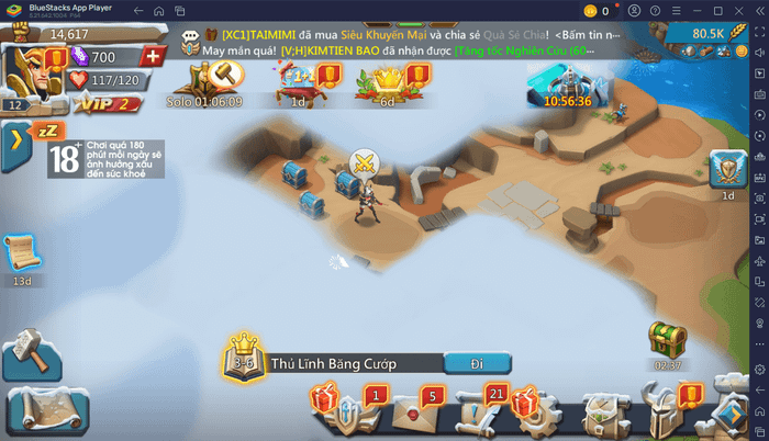 Hướng dẫn cho người mới chơi Lords Mobile - Gamota trên PC với BlueStacks