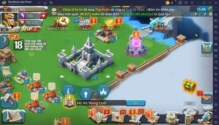 Hướng dẫn cho người mới chơi Lords Mobile - Gamota trên PC với BlueStacks
