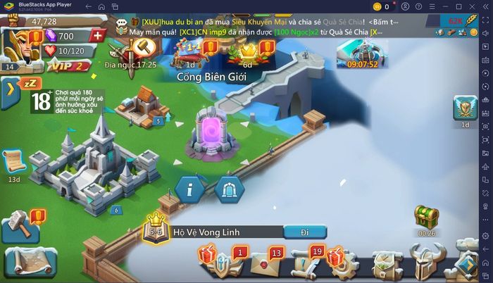 Hướng dẫn cho người mới chơi Lords Mobile - Gamota trên PC bằng BlueStacks