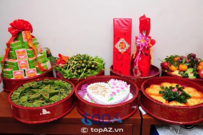 Địa chỉ đặt mâm quả cưới tại Dĩ An: Thanh Thảo Wedding.