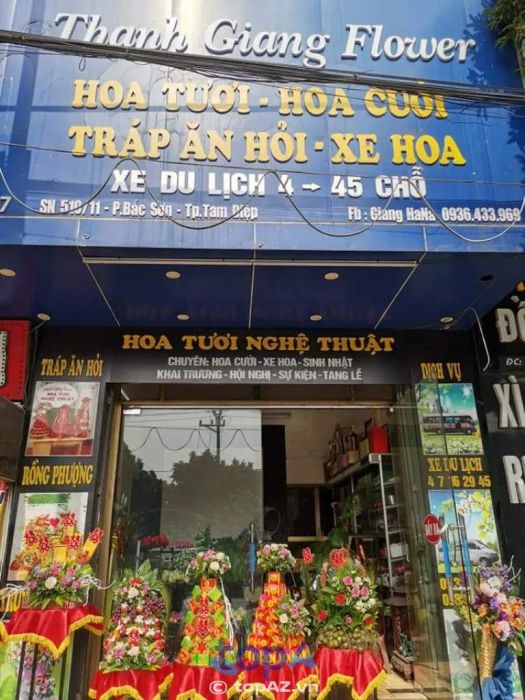 Địa chỉ cung cấp hoa viếng đám tang Thanh Giang Flower tại TP. Tam Điệp