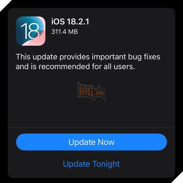 Lỗi bộ gõ tiếng Việt trên iPhone vẫn chưa được giải quyết trong bản iOS 18.2.1.