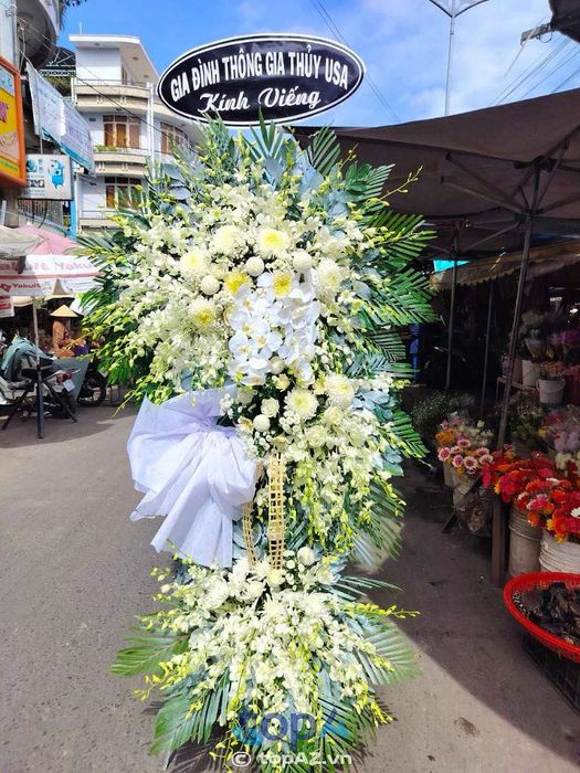 cửa hàng hoa viếng đám tang ở TP. Đông Hà