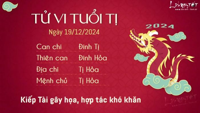 Tu vi hang ngay 19/12/2024 - Ti