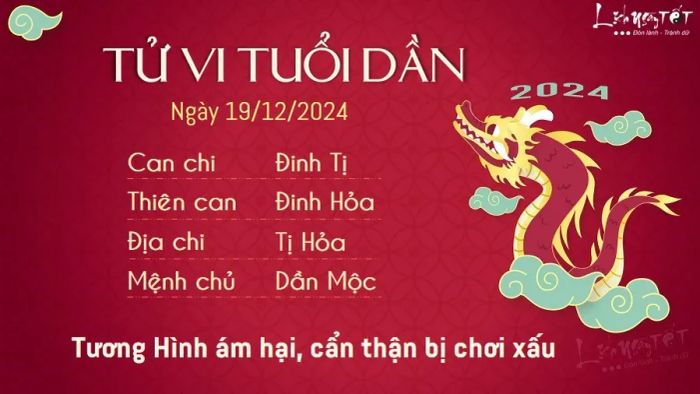 Tử vi hàng ngày 19/12/2024 - Dần