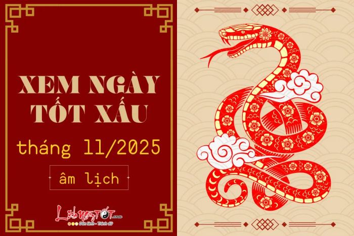 Tìm ngày tốt xấu tháng 11 năm 2025