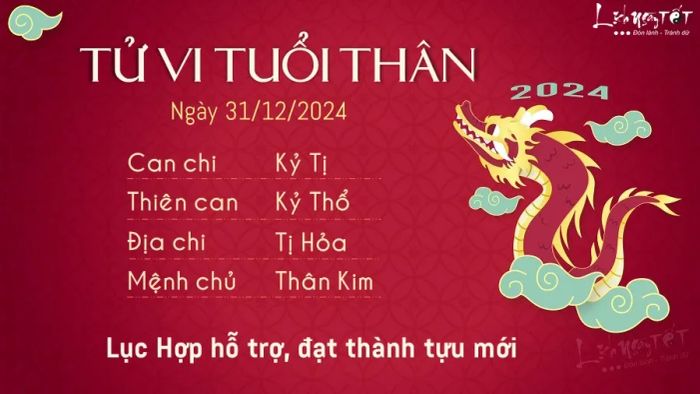 Tử vi hàng ngày 31/12/2024 - Thân