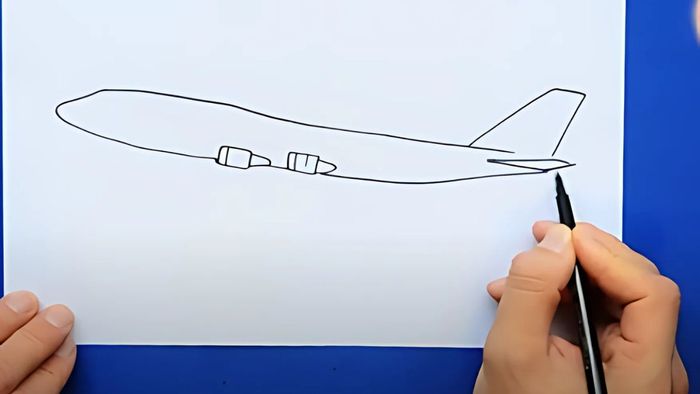 Hướng dẫn vẽ máy bay đẹp, bước đầu tiên