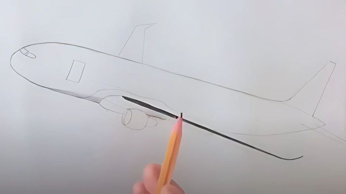 Bước 1: Hướng dẫn vẽ máy bay Boeing 787