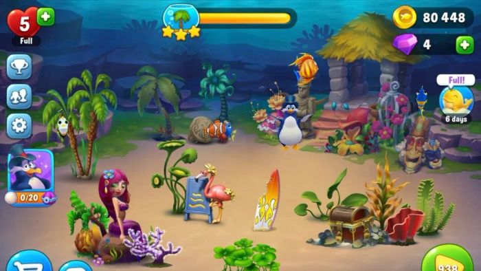 Trò chơi nuôi cá kết hợp giải đố hấp dẫn