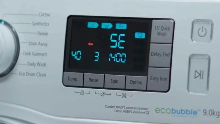 Nguyên nhân và cách khắc phục sự cố máy giặt Samsung tại nhà đơn giản cho các lỗi thường gặp