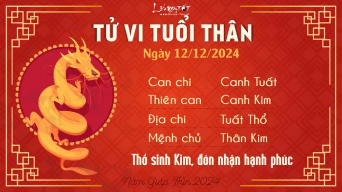 Tử vi ngày 12/12/2024 - Thân