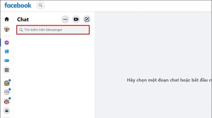 Cách xóa gợi ý tìm kiếm trên Messenger trên máy tính