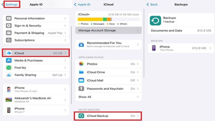 Hướng dẫn khôi phục tin nhắn iMessage đã xóa từ bản sao lưu iCloud