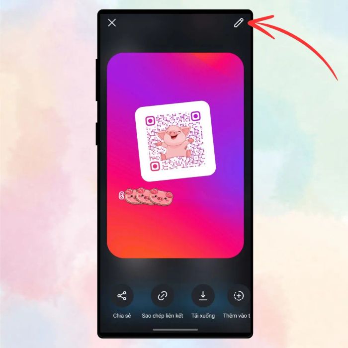 Hướng dẫn tạo danh thiếp cá nhân trên Instagram 3