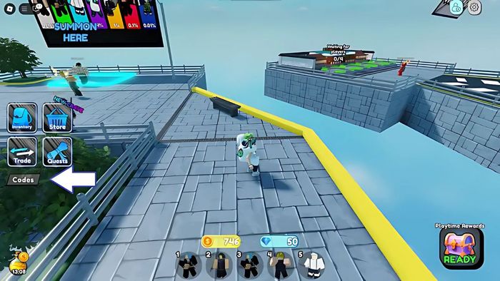 Cách nhập mã code Sorcerer Tower Defense - Bước 2